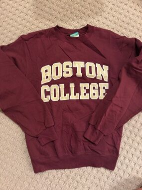 Boston College Official Old Style Maroon Logo Crewneck Sweatshirt